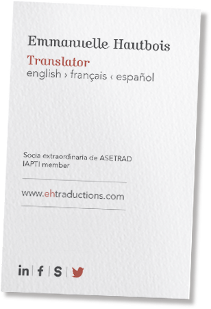 Emmanuelle Hautbois - Translator - english > français < español
